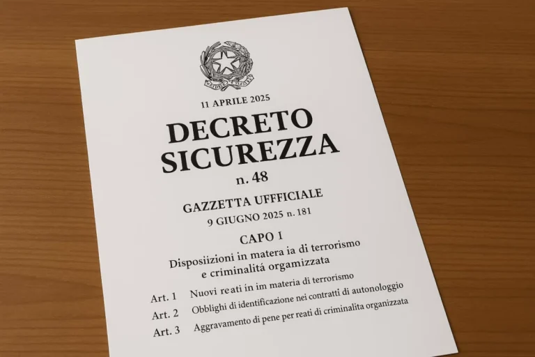DL Sicurezza: lo schiaffo della Cassazione punto per punto